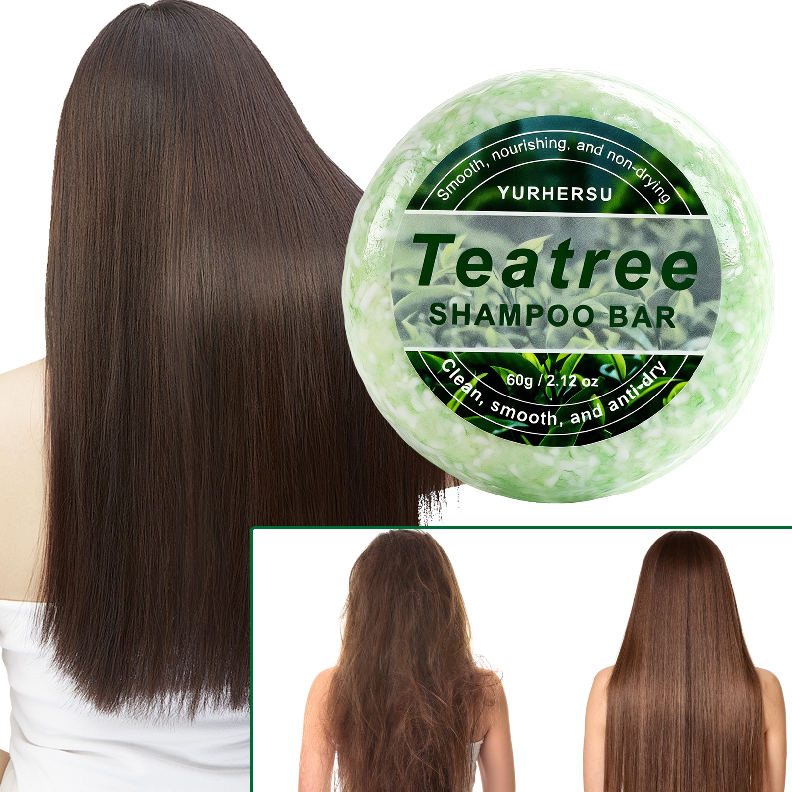 Bar Soap Shampoo Solid - Natural Tea Tree Shampoo Bar Oil