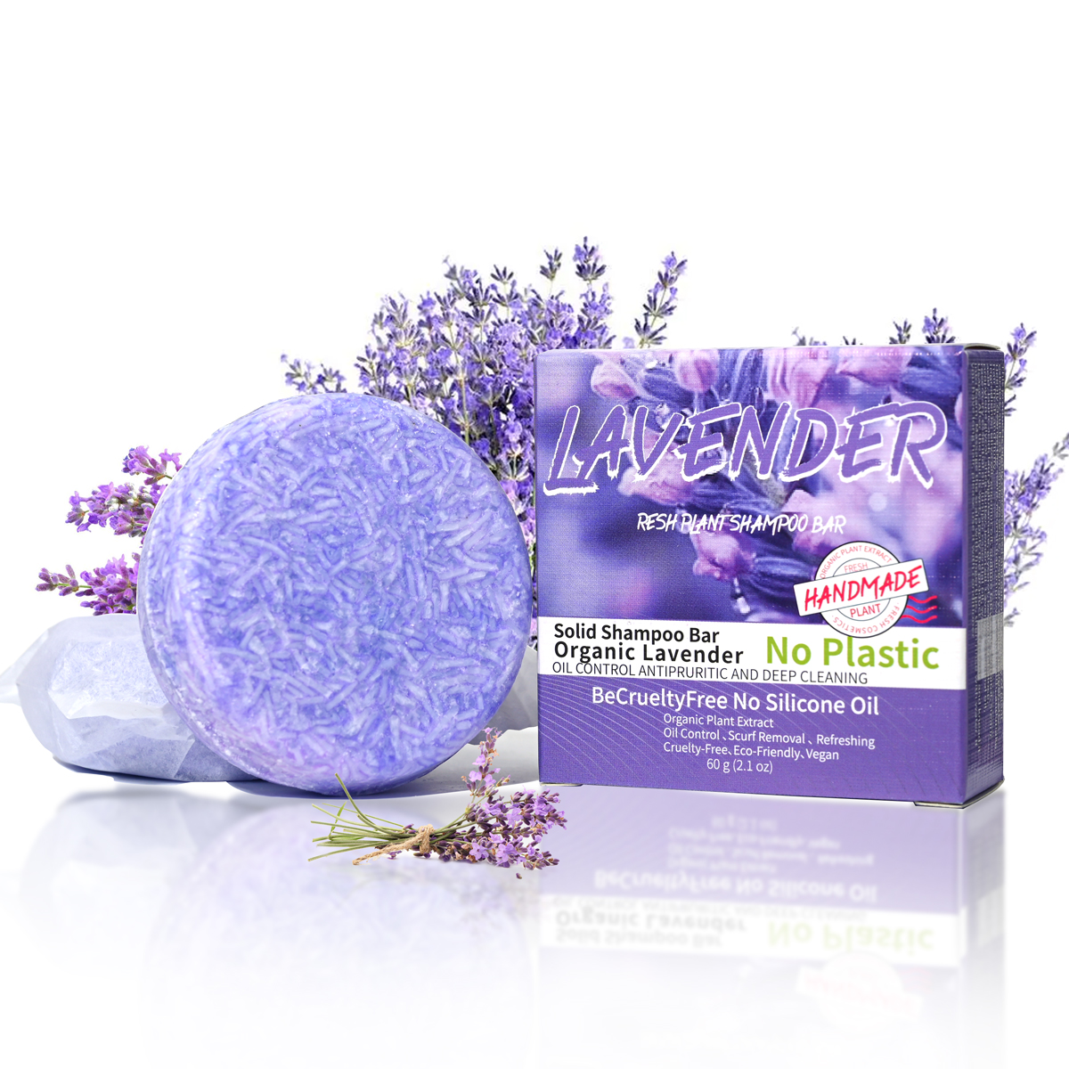 Bar Soap Shampoo Solid - J+60g Hot Selling Lavender Shampoo Bar