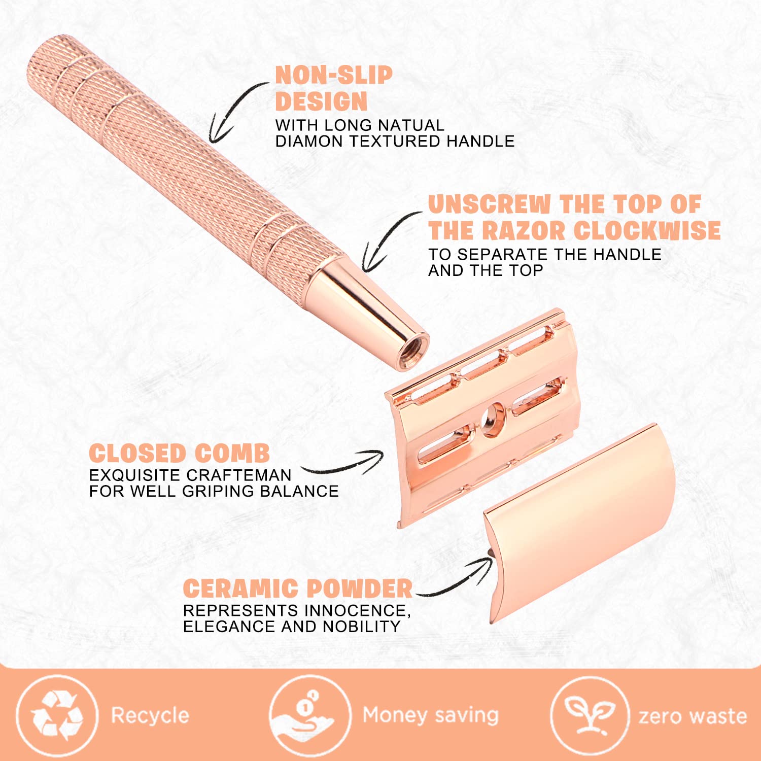 Reusable Double Edge Safety Ra – обзор и цена Safety Razor Handle