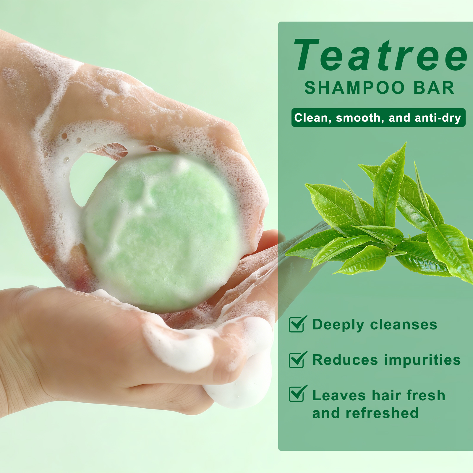Natural Tea Tree Shampoo Bar O – обзор и цена Bar Soap Shampoo Solid