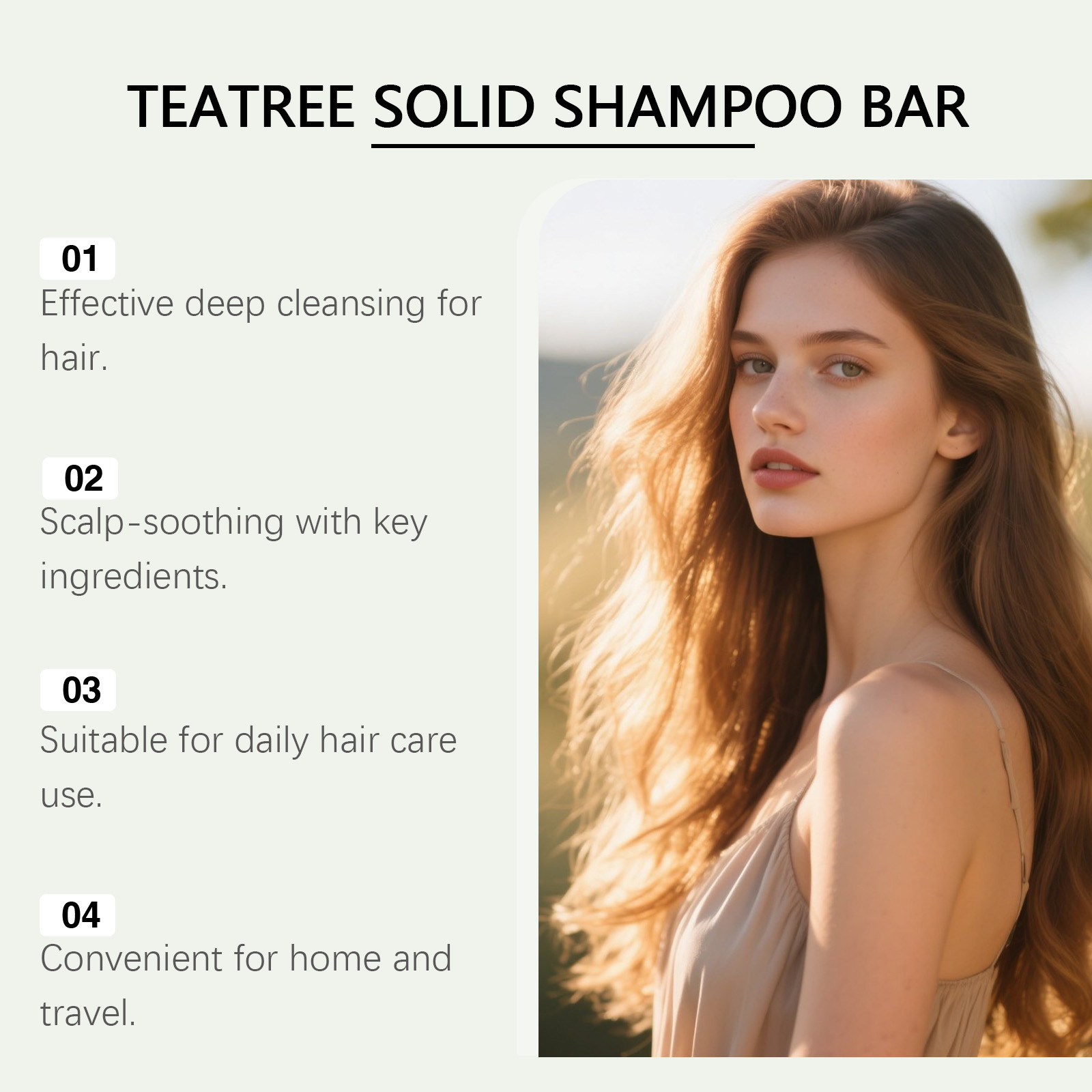 Gleamxi Tea Tree Solid Shampoo – обзор и цена Bar Soap Shampoo Solid