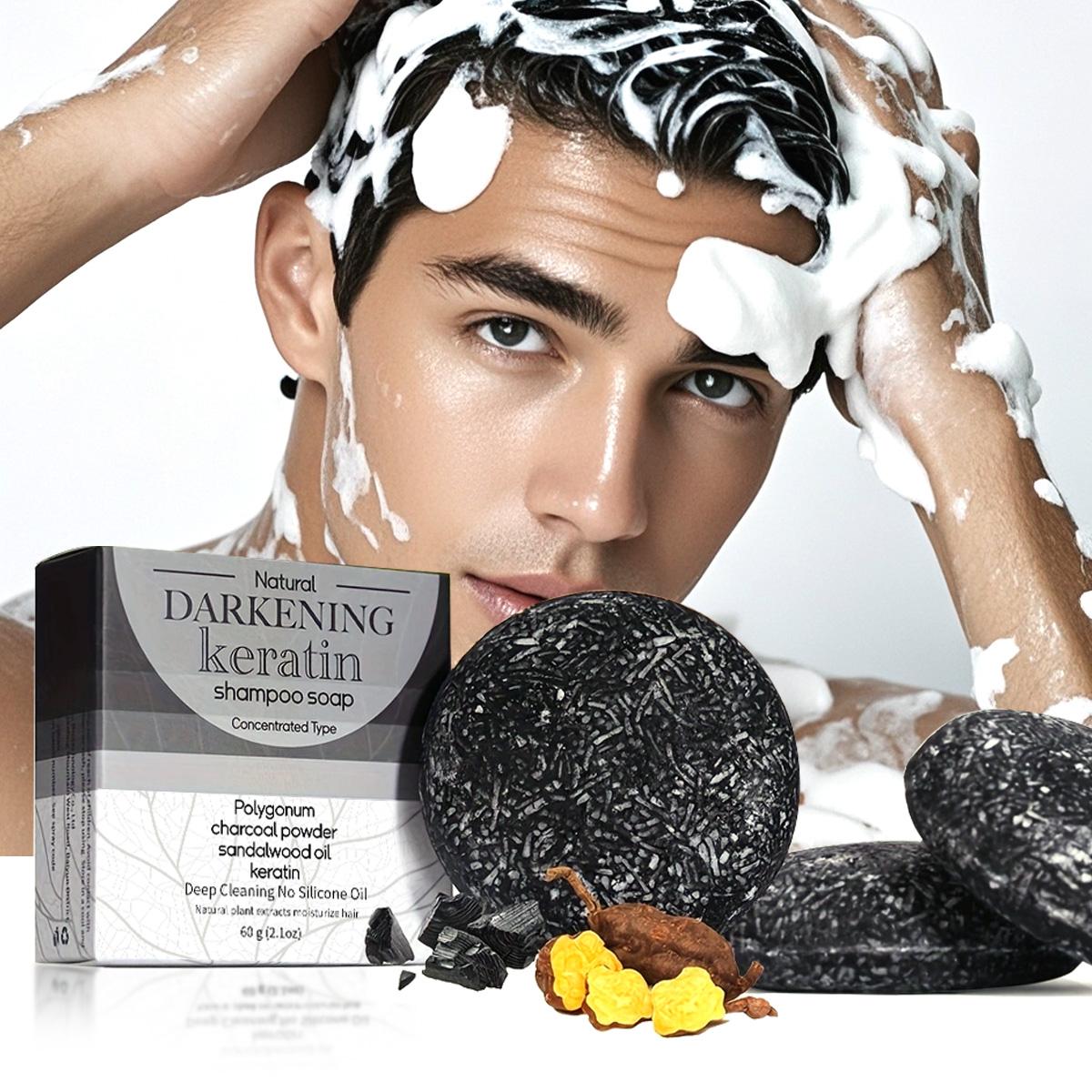XF 60g Black Soap Solid Shampo – обзор и цена Bar Soap Shampoo Solid