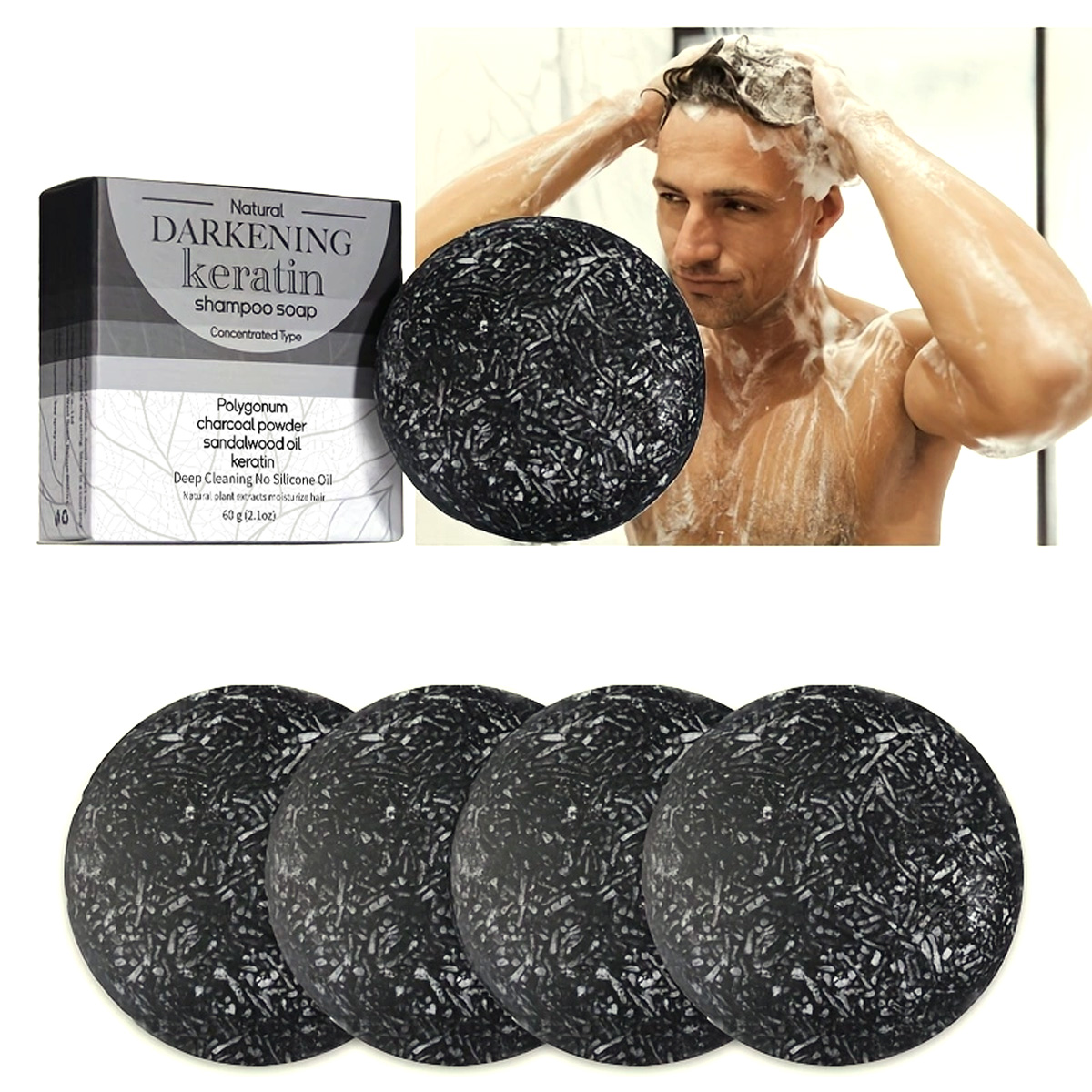 XF 60g Black Soap Solid Shampo – обзор и цена Bar Soap Shampoo Solid