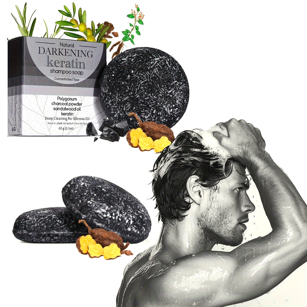 XF 60g Black Soap Solid Shampo – обзор и цена Bar Soap Shampoo Solid